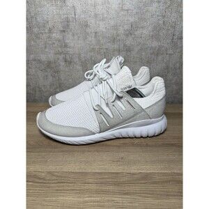 adidas Tubular Radial Sneaker Running Shoes Mens Size 10 White Light Grey